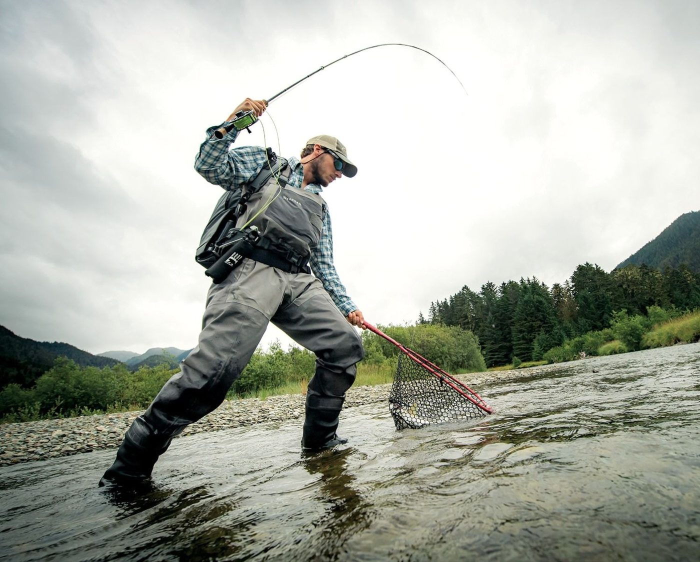 Waterproof wading rainwear application for marine and fishing jacket OEM programs
