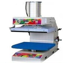HASHIMA Heat Press used in technical outerwear manufacturing